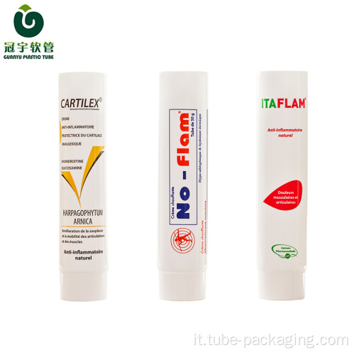 Tubo cosmetico in plastica da 60 ml per crema mani